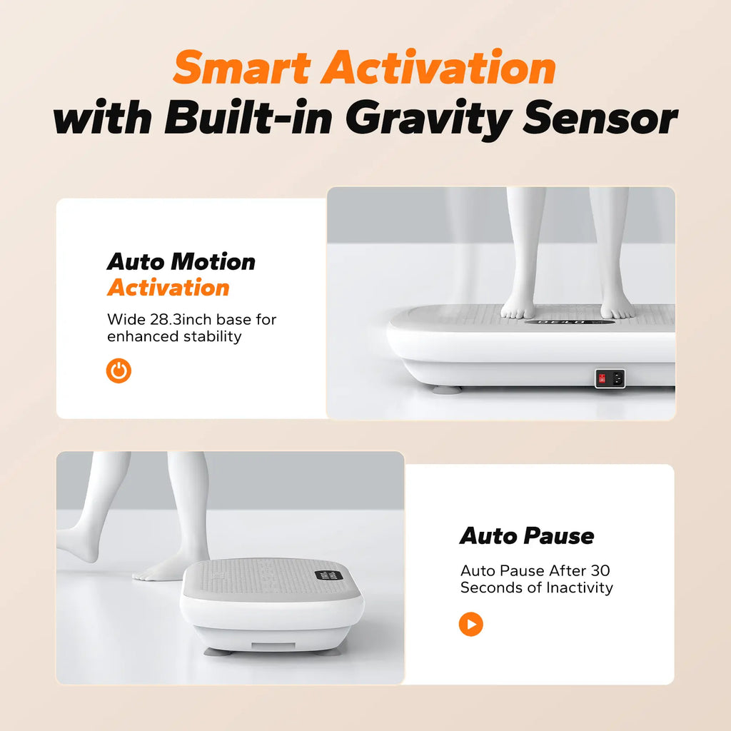 Merach High-Power Vibration Plate Exercise Machine,440Lbs Weight Capacity, Bluetooth Remote Control, 4 Workout Modes for Home Gym Fitness Equipment Summervibes