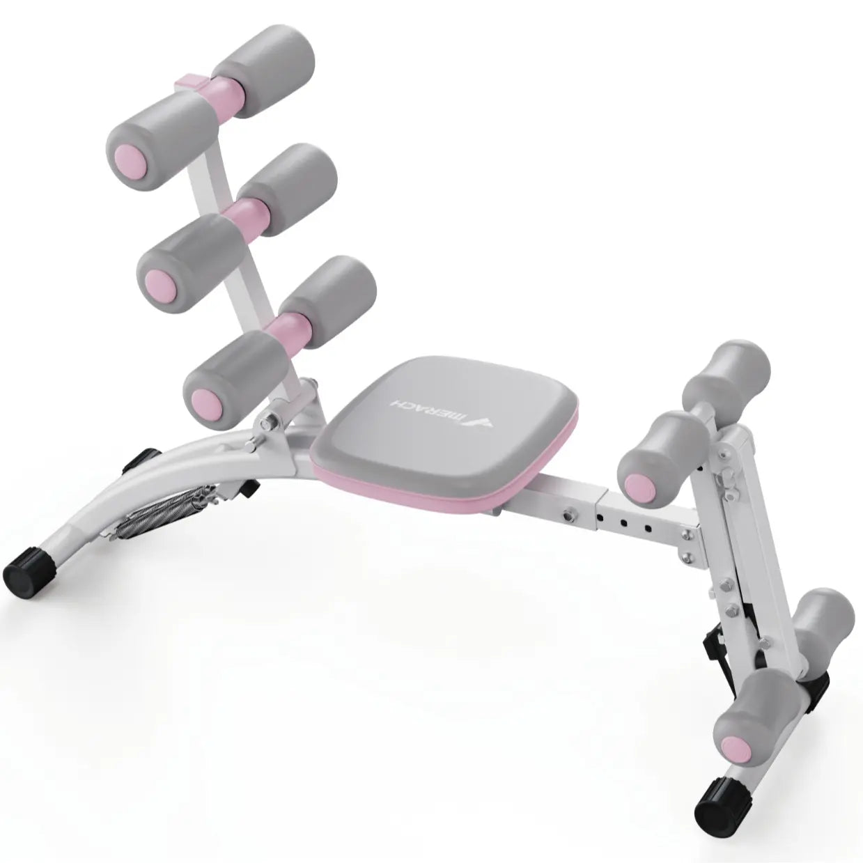 Merach Adjustable Weight Bench, Multi-Functional Full-Body Dumbbell Workouts, 300Lbs Capacity Triangular Structure, Ergonomic Padded Backrest, Exercise Machine for Home Gym Strength Training Summervibes