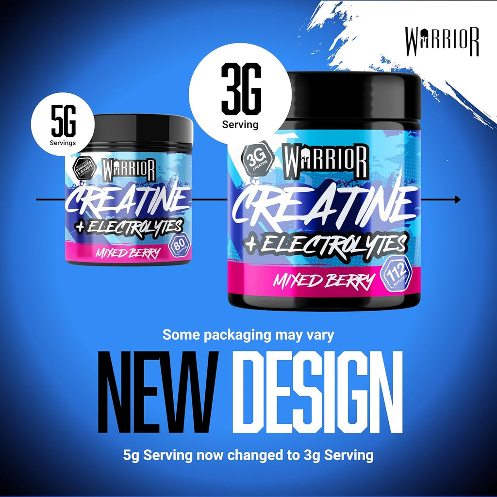 Creatine Monohydrate + Electrolytes 360G (112 Servings) – Creatine & Electrolyte Powder Drink – Micronised Creatine Powder for Strength, Performance & Hydration – Mixed Berry
