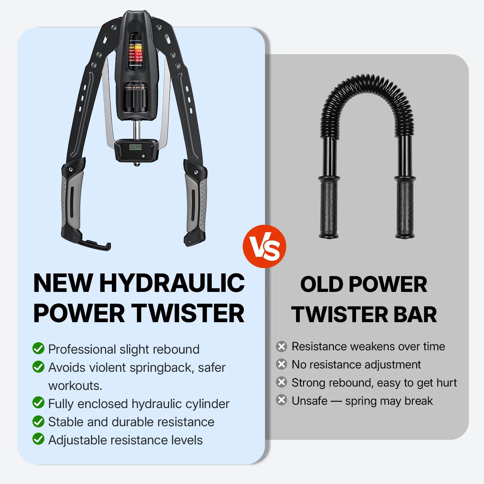 Merach Hydraulic Arm Trainer with Counter, 22‑440Lbs Adjustable Resistance, Stable Triangular Structure for Safe Home Workout, Foldable Upper Body Strength Equipment for Men Women Summervibes