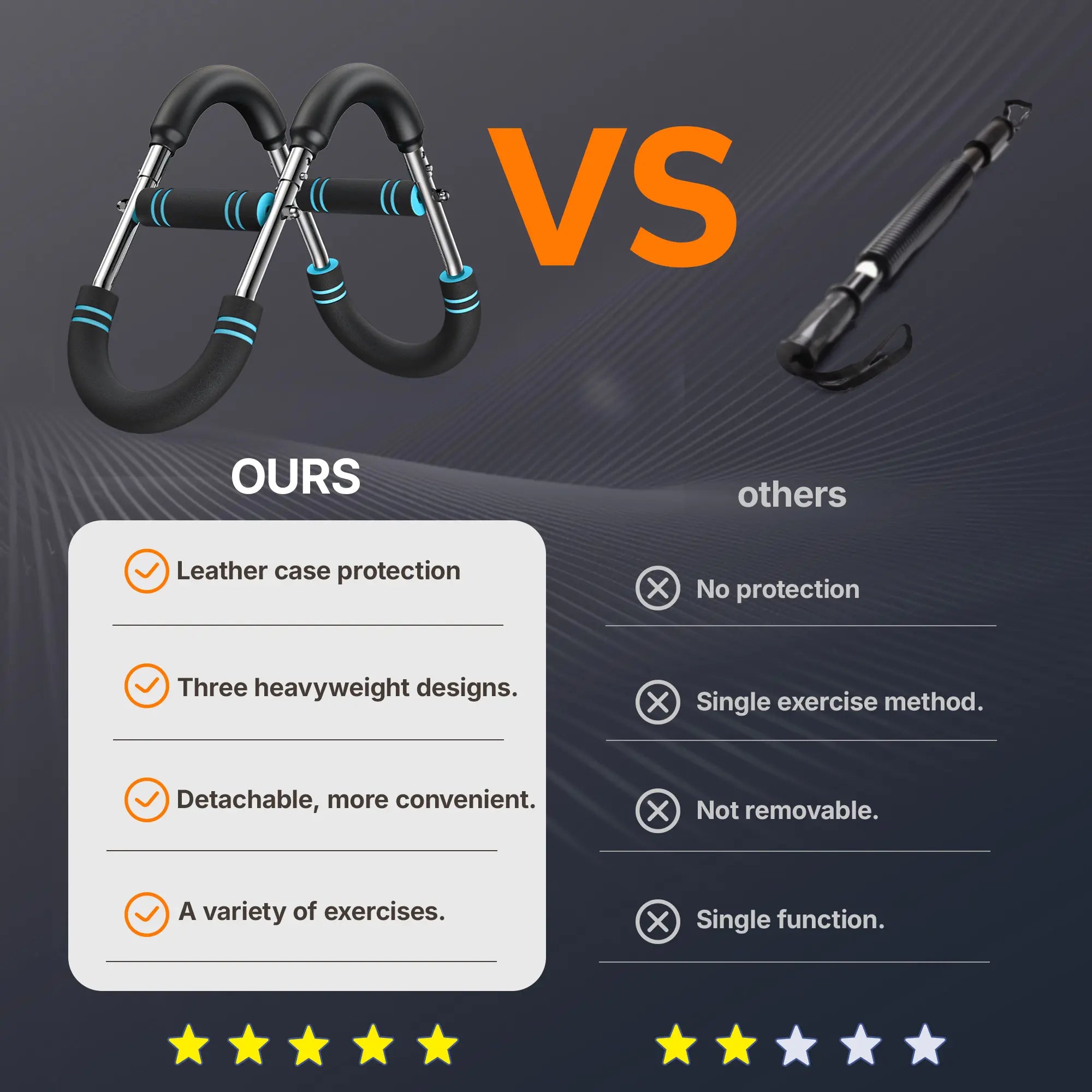 Merach Adjustable Power Twister Bar，With Portable Spring Resistance, Ideal for Upper Body Strength Training, Builds Muscles for Chest Shoulders and Arms, Home Gym Fitness Equipment for Men