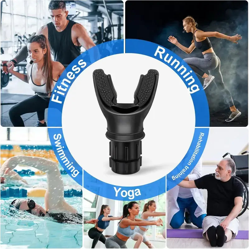 Adjustable Resistance Breathing Trainer Portable Lung Exercise Tool for Enhanced Strength & Endurance Lightweight Easy to Clean